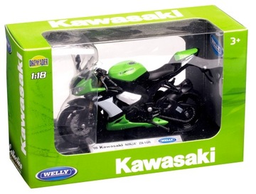 WELLY '09 KAWASAKI NINJA ZX-10R 1:18 НОВИНКА