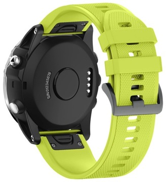 ZIELONY Silikonowy Pasek Garmin FENIX 6S PRO