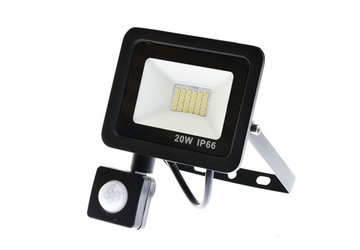 HALOGEN LED 20 W NAŚWIETLACZ IP66 1800LM czujnik