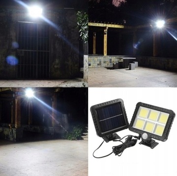 СОЛНЕЧНАЯ ЛАМПА 120 LED С ДАТЧИКОМ ДВИЖЕНИЯ В СУМЕРКАХ