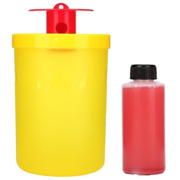 SKUTECZNA PUŁAPKA NA OSY MUCHY MUSZKI OWOCÓWKI + PŁYN WABIĄCY 100ML