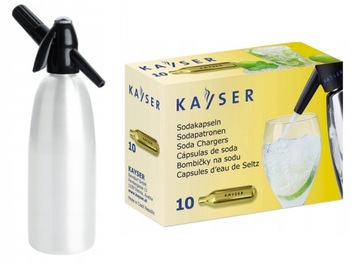 SYFON DO WODY SODOWEJ 1L SATURATOR biały WKŁADY