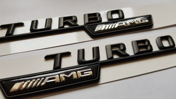 Mercedes C E A CLA GLA C63 Черный значок AMG