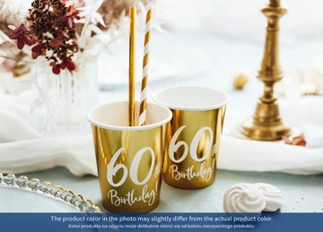 Kubeczki urodzinowe na 18 30 40 50 60 urodziny x6