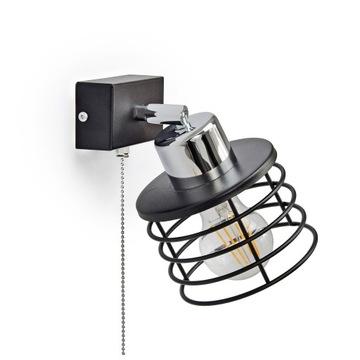 Lampa Ścienna Kinkiet LOFT z włącznikiem VIGO E27