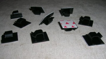 Зажим самоклеящийся, кабельный зажим, диаметр 8,5 мм, 10 шт.