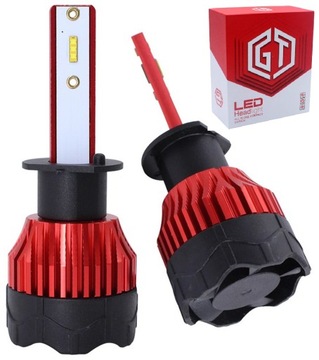 LED H1 GT ZES K5 + 300% 8000Lm 6000K dwustronna