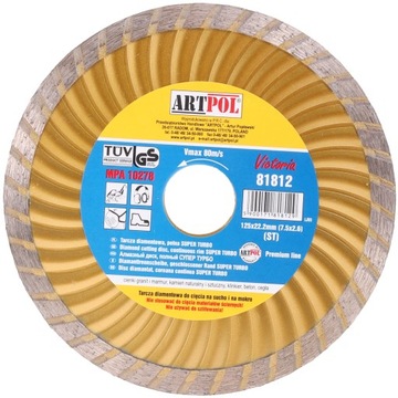 TARCZA DIAMENTOWA 115x22 MARMURU GRANITU BETONU