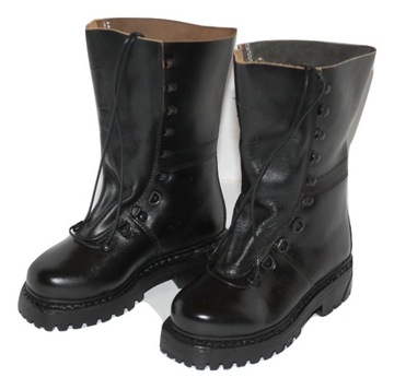 BUTY WOJSKOWE AUSTRIACKIE CZARNE SKÓRA NOWE 37