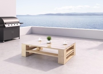 Stolik meble z palet meble paletowe stolik kawowy (STOLIK_100x60_30_N)