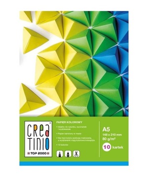 Papier kolorowy A5 10k 80g CREATINIO TOP 2000 400079855