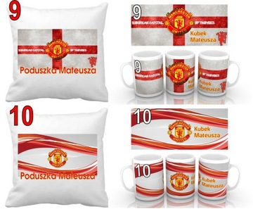 НАБОР «Манчестер Юнайтед» ПОДУШКА + КРУЖКА + ИМЯ