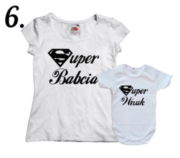 КОМПЛЕКТ ФУТБОЛКИ ДЛЯ БАБУШКИ И БОДИ ДЛЯ ВНУНКИ