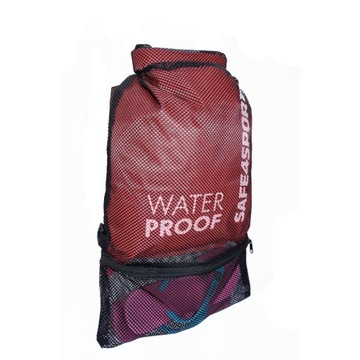 Plecak wodoszczelny szybkoschnący worek mesh red