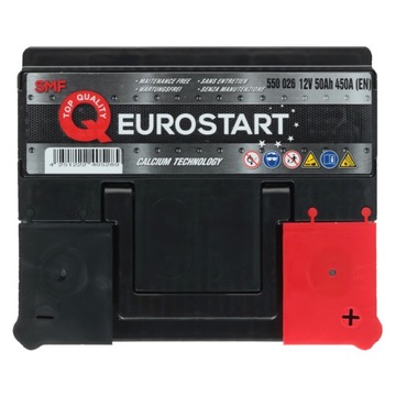 Аккумулятор Eurostart SMF 12В 50Ач 450А (EN) P+