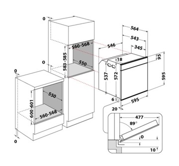 WHIRLPOOL W7OM44S1PBL + W7MD440NB Набор «6-е чувство»