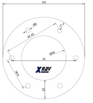 XRAV BLACK круглый классический мотоциклетный глушитель