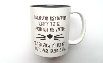 KUBEK Przyjaciel z CZARNYM WNĘTRZEM