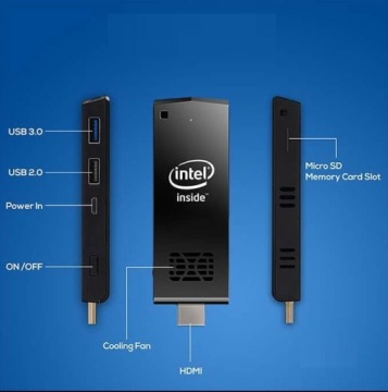 Мини-ПК W5 PRO 4/64 ГБ Win10 Dual Wi-Fi Stick Prof