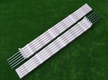 40 x PALIKI SŁUPEK OGRODZENIOWY BIAŁY SOLIDNY 105 cm PASTUCH ELEKTRYZATOR