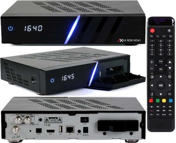 OPTICUM AX 4K BOX HD61 TWIN 2xDVB-S2X + DYSK 4TB
