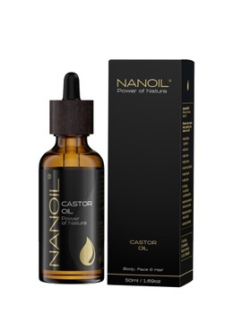Olejek rycynowy do włosów - Nanoil 50ml Organiczny