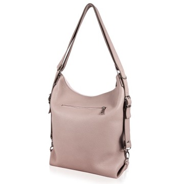 Кожаная сумочка итальянская кожаная роза2W1