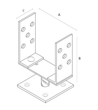 ОСНОВАНИЕ ДЕКОРАТИВНОГО СТОЛБА U ТИПА 120-200 SDPB