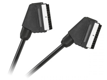 PRZEWÓD EURO 3,0m 21PIN KABEL SCART DVB-T DVD 2204
