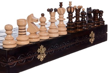 Шахматы Pearl, большие, коричневые