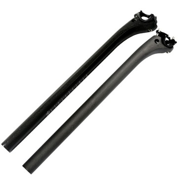 XC BLACK Carbon sztyca MTB Szosa 27.2 offset NOWA połysk