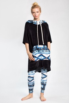 Poncho MOKI - kite wind - plażowe - Blue Aztec - S