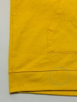Żółta bluza z kapturem BORUSSIA DORTMUND 09 defekt