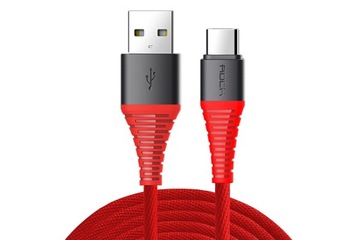 Markowy MOCNY kabel ROCK USB-C TYP-C z KEVLAREM 1m