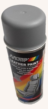 LAKIER FARBA SKÓRY VINYL SPRAY MOTIP Szary pómat