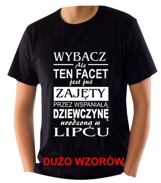 Koszulka Tshirt dzień CHŁOPAKA FACETA dla MĘŻA L