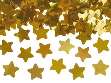 TUBA STRZELAJĄCA gwiazdkami konfetti złote 80cm