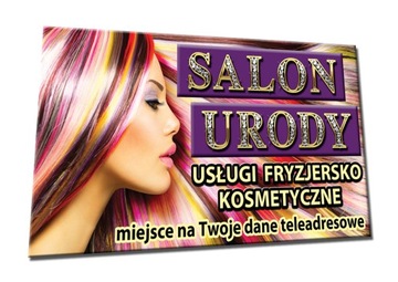 BANER REKLAMOWY SALON URODY reklama na ścianę płot