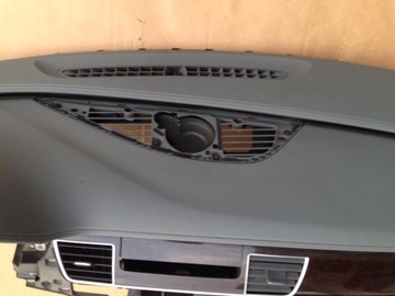 AUDI A8 D4 DESKA KONSOLA SZARA STAHLGRAU SKÓRA