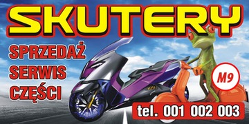 Рекламный баннер - Квадроциклы, Самокаты - Бесплатный проект