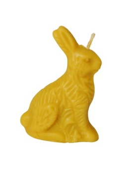 Zajączek do koszyczka Wielkanocnego 7 cm Świeca.