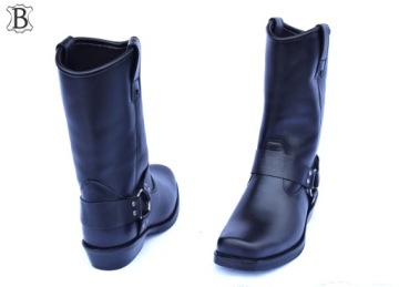 КОЖАНЫЕ КОВБОЙСКИЕ САПОГИ HARLEY CHOPPER RACE BOOTS KST2