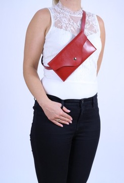 Черная женская поясная сумка PL