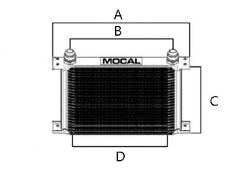 MOCAL 16-рядный (235 мм)-8JIC маслоохладитель