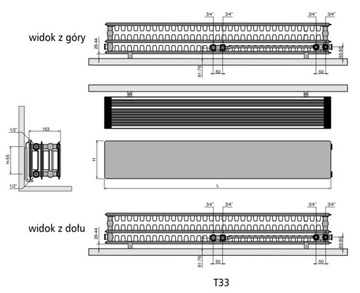 Grzejnik Vasco Flat-P-Line T33 200x1600 GŁADKI