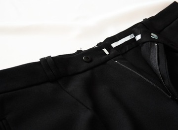 Spodnie męskie w kant czarne 106 pas/176 cm