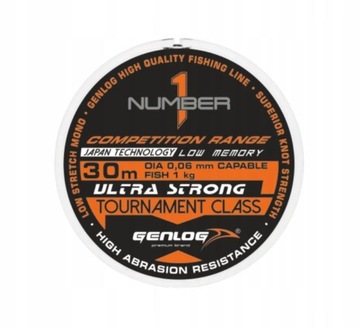 Żyłka Number One 0,06mm 30m Genlog