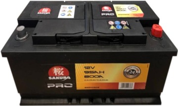 AKUMULATOR 95AH/800A SAKURA PRO -