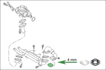 Заглушка EGR FORD Galaxy 1.9 TDi AHU AFN ANU AVG