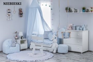 3 комплекта постельного белья с оборками для детской кроватки
